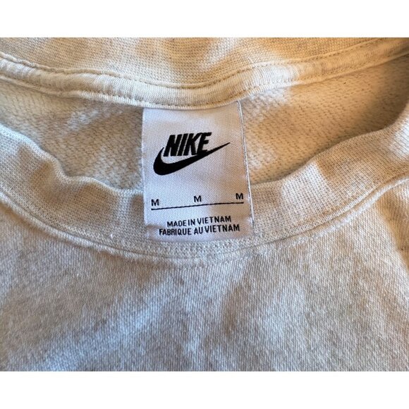Nike Grey Sweatshirt Collegiate Ladies M Crewneck Cotton Casual Athletic Top - Picture 7 of 7